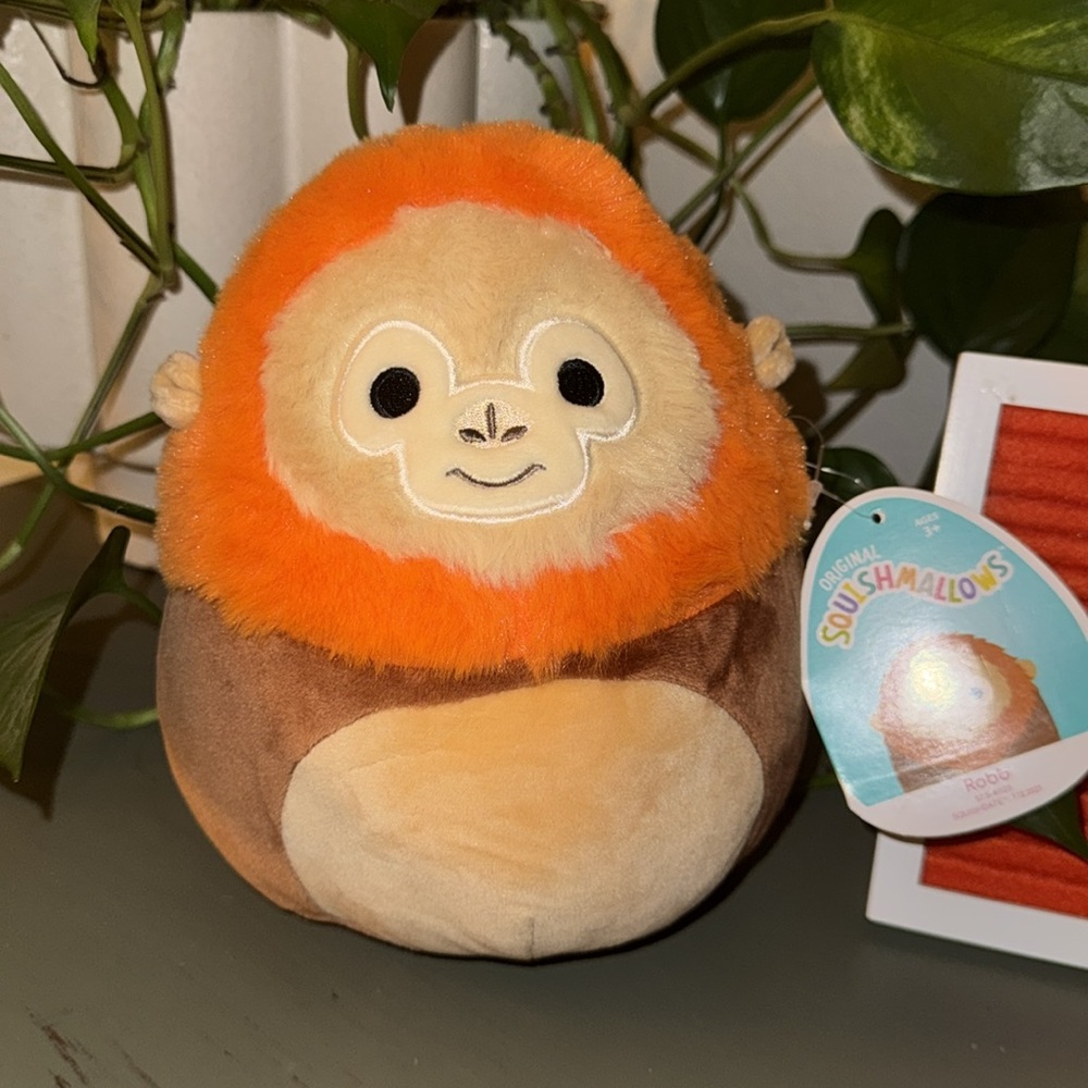Robb Squishmallows Orange and Brown Plush Toy - Picture 2 of 5